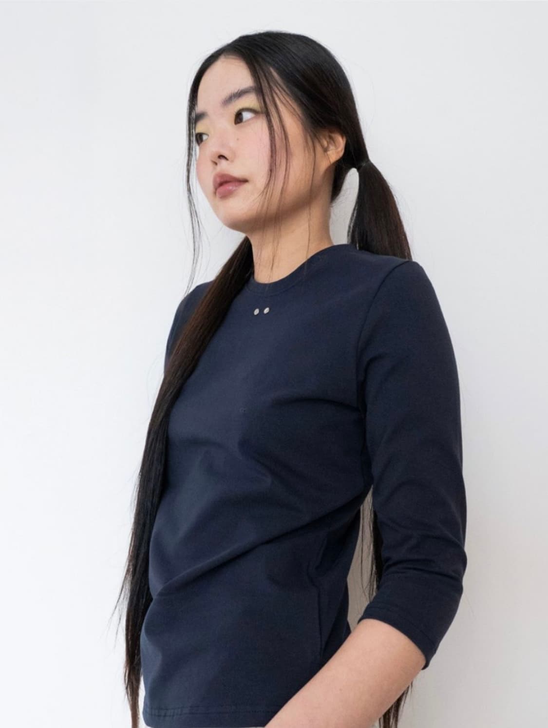온스카  COMFY 3/4 SLEEVE T (NAVY) 상품이미지2
