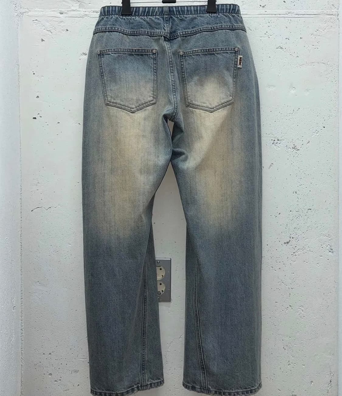로우라이즈 데님팬츠 라이트블루M 상품이미지4