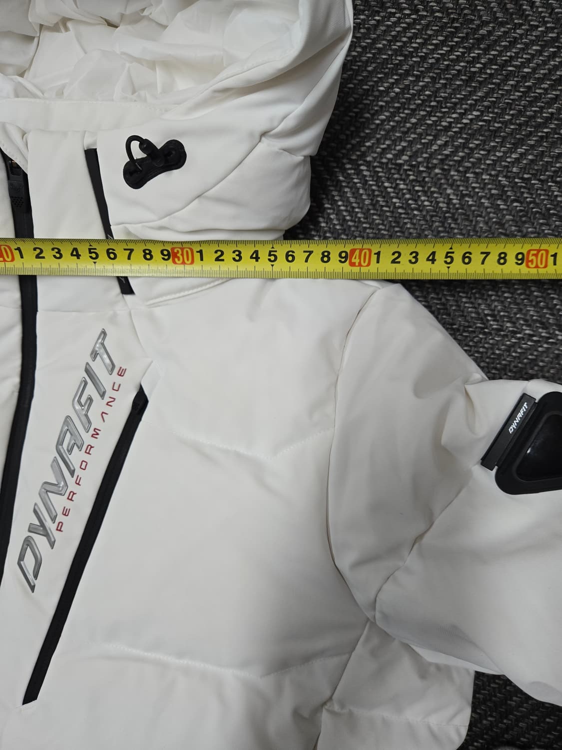 다이나핏 화이트 후드 구스다운패딩 카본비스트 여성 미들 다운 상품이미지6