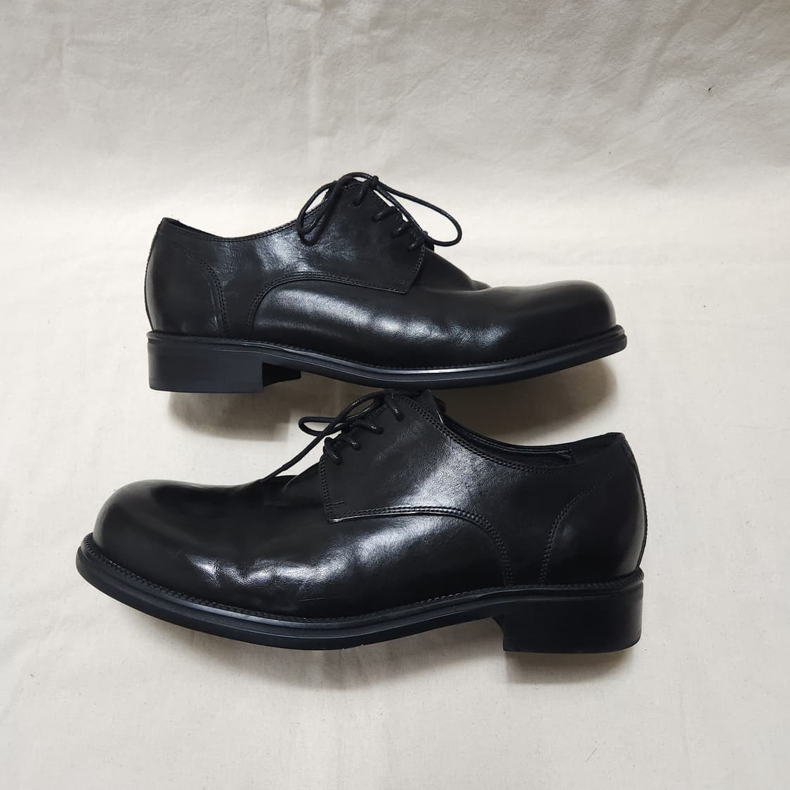 [275] YASE 머드 홀스하이드 더비 슈즈 블랙 상품이미지4