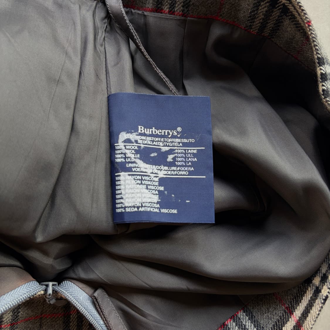 [28인치]버버리 Burberry 정품 노바체크 울 플리츠 스커트 상품이미지8