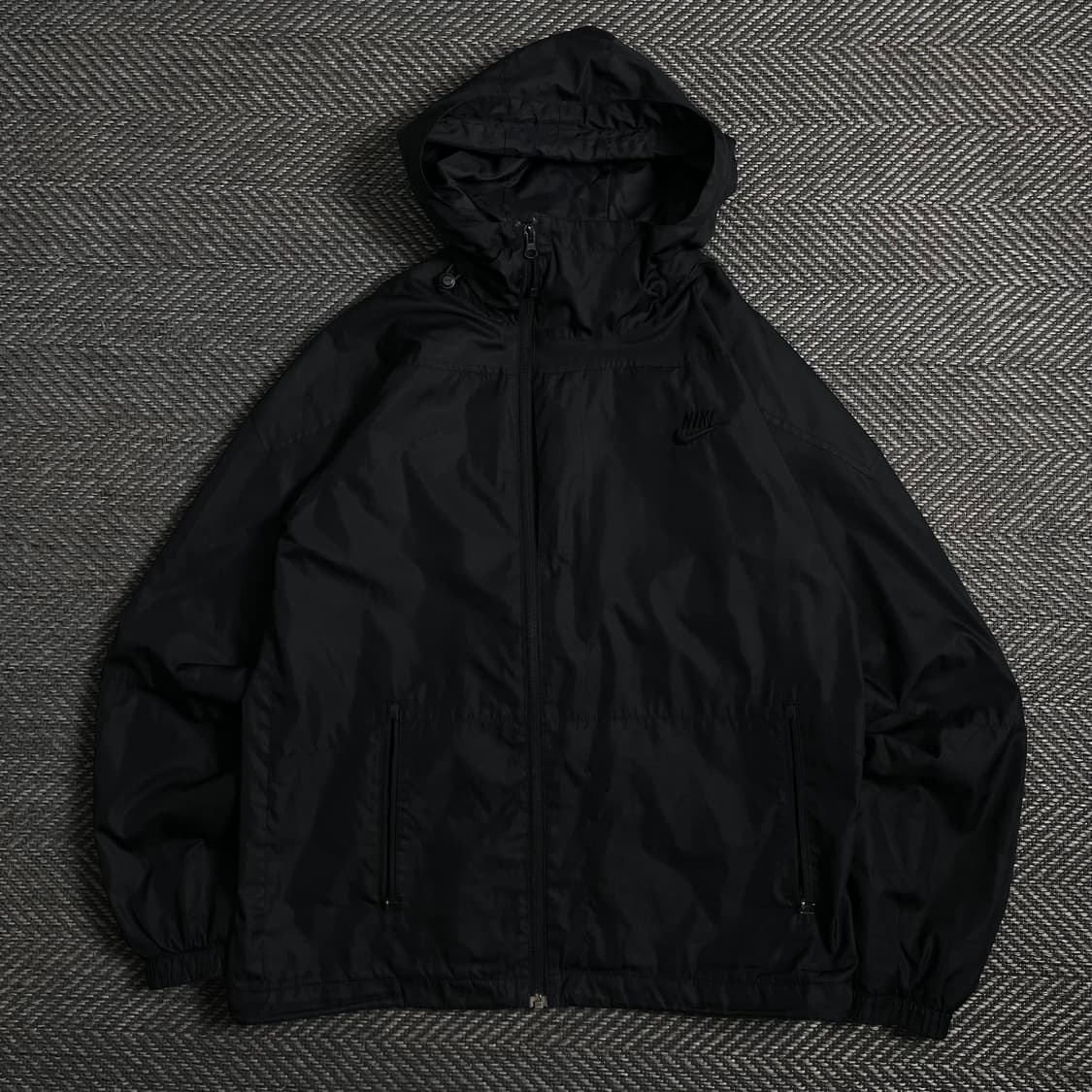 00s 나이키 올드스쿨 언발란스 윈드 바람막이 자켓 블랙o 4300 상품이미지1