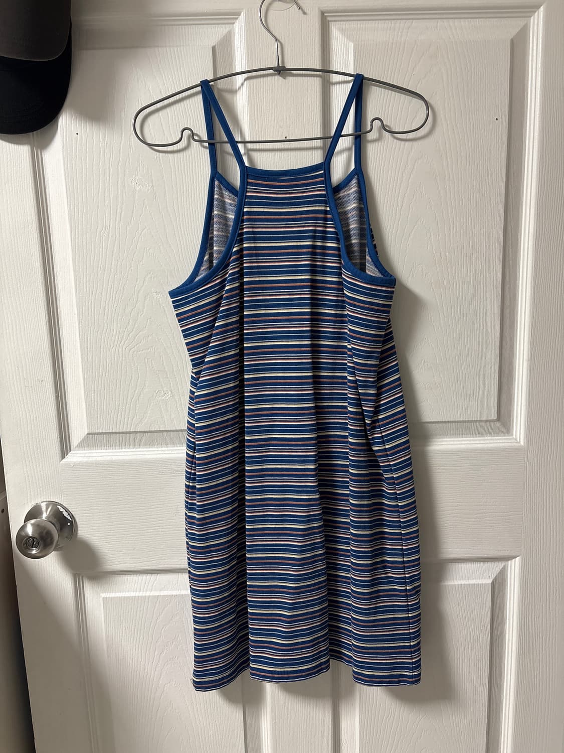 엔조블루스 스트라이프 저지 슬리브리스 원피스 상품이미지3