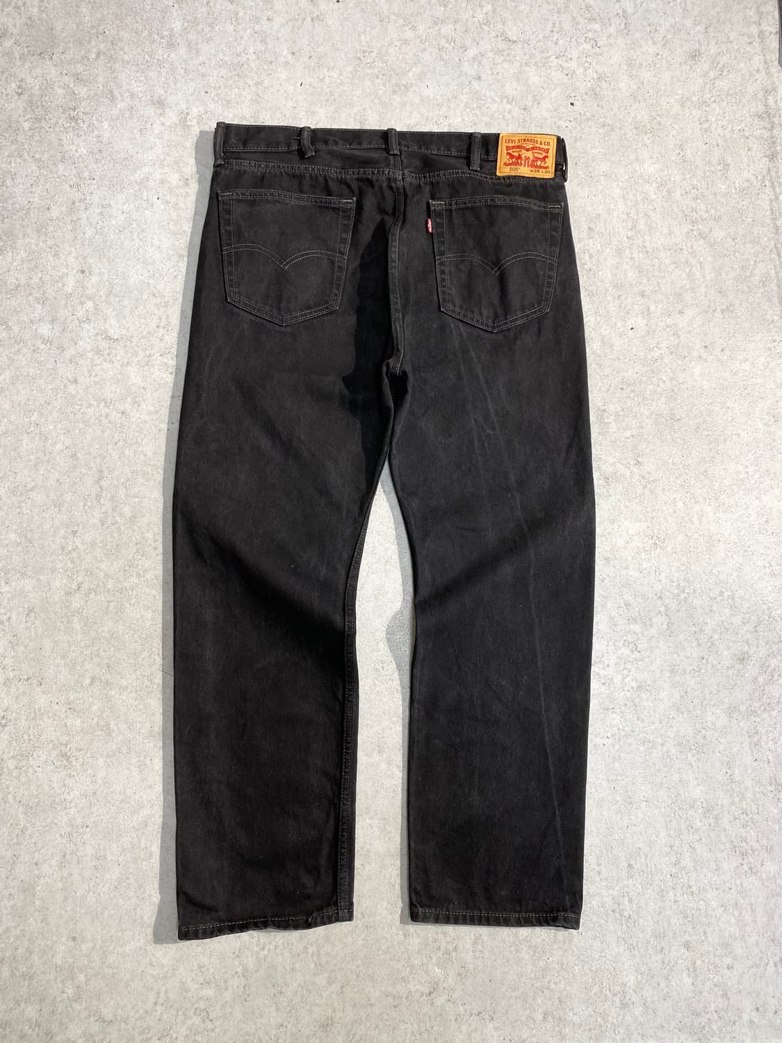 [38] Levi's 505 리바이스 블랙 루즈핏 데님팬츠 상품이미지1