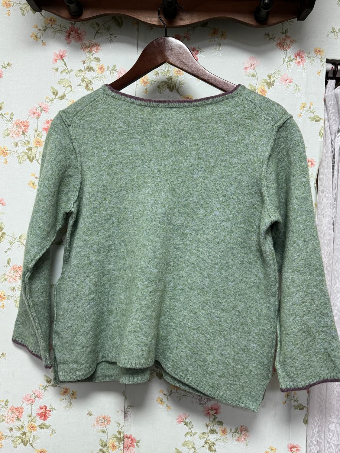 7부 배색 니트 상품이미지2