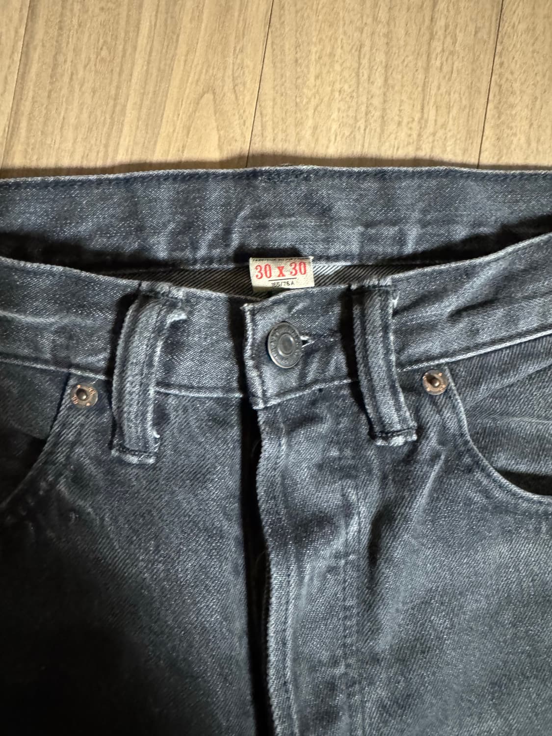 더블알엘(RRL) Straight Leg Selvedge 블랙그레이 30 상품이미지2