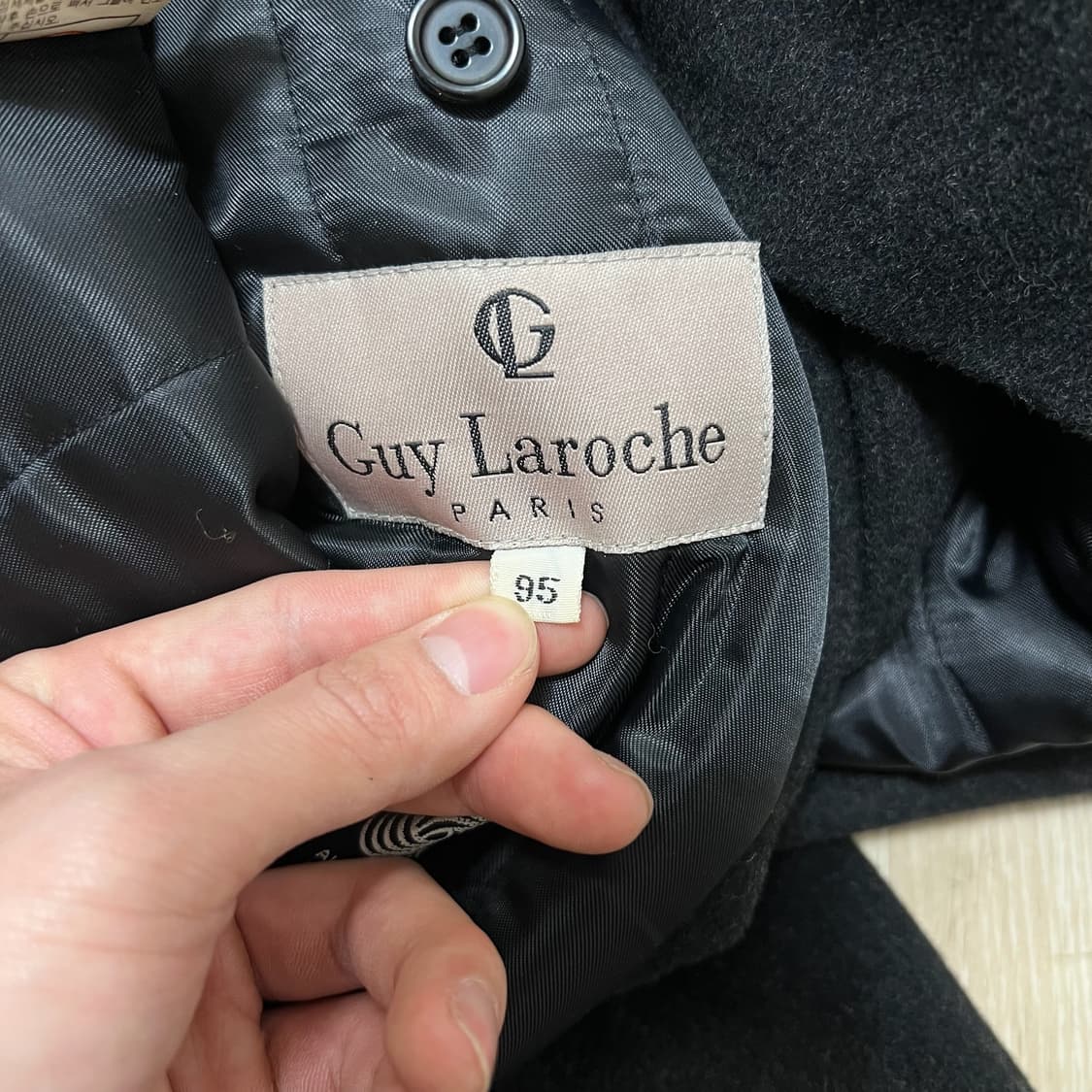 가이 라로슈 남성 안감내피 울 발마칸코트 M/95  상품이미지5