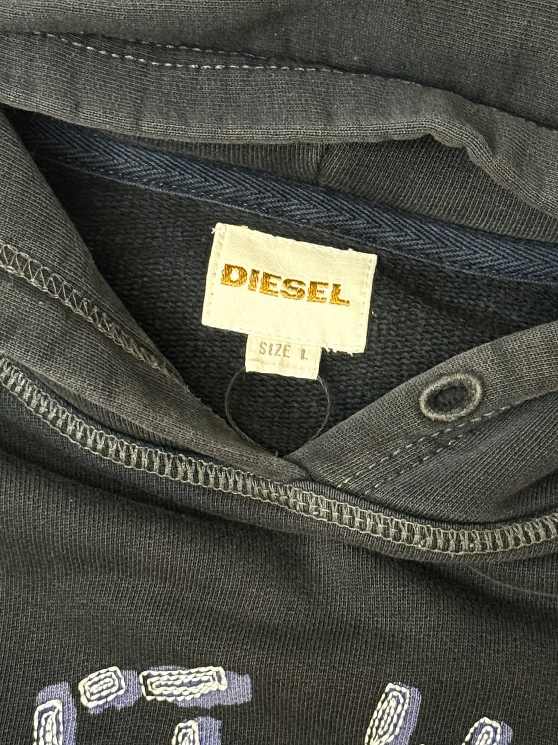 Diesel 디젤 엠브로이드 후드 티   상품이미지4