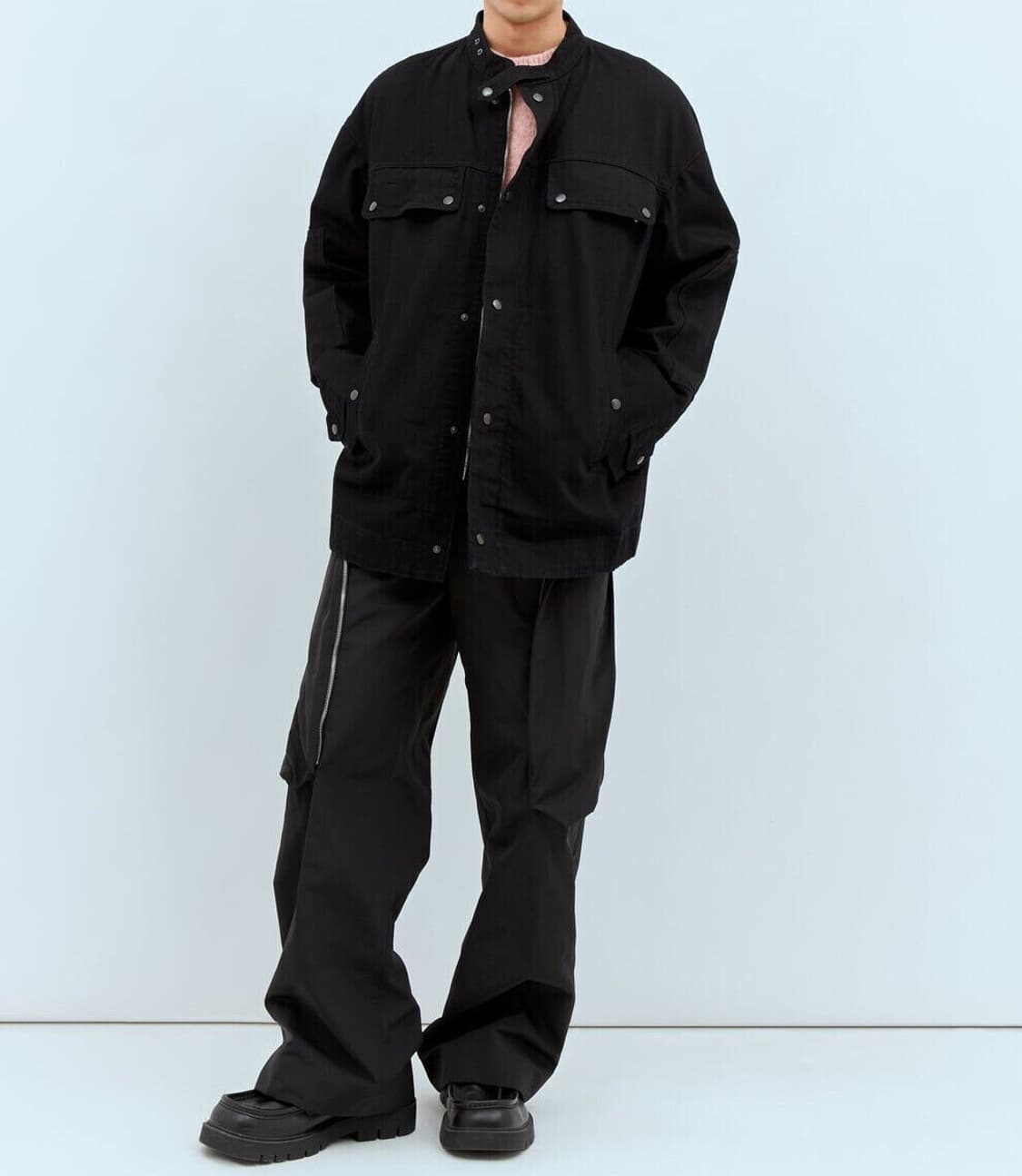 [L] 드리스 반 노튼 비스킨 바이커 자켓 상품이미지6