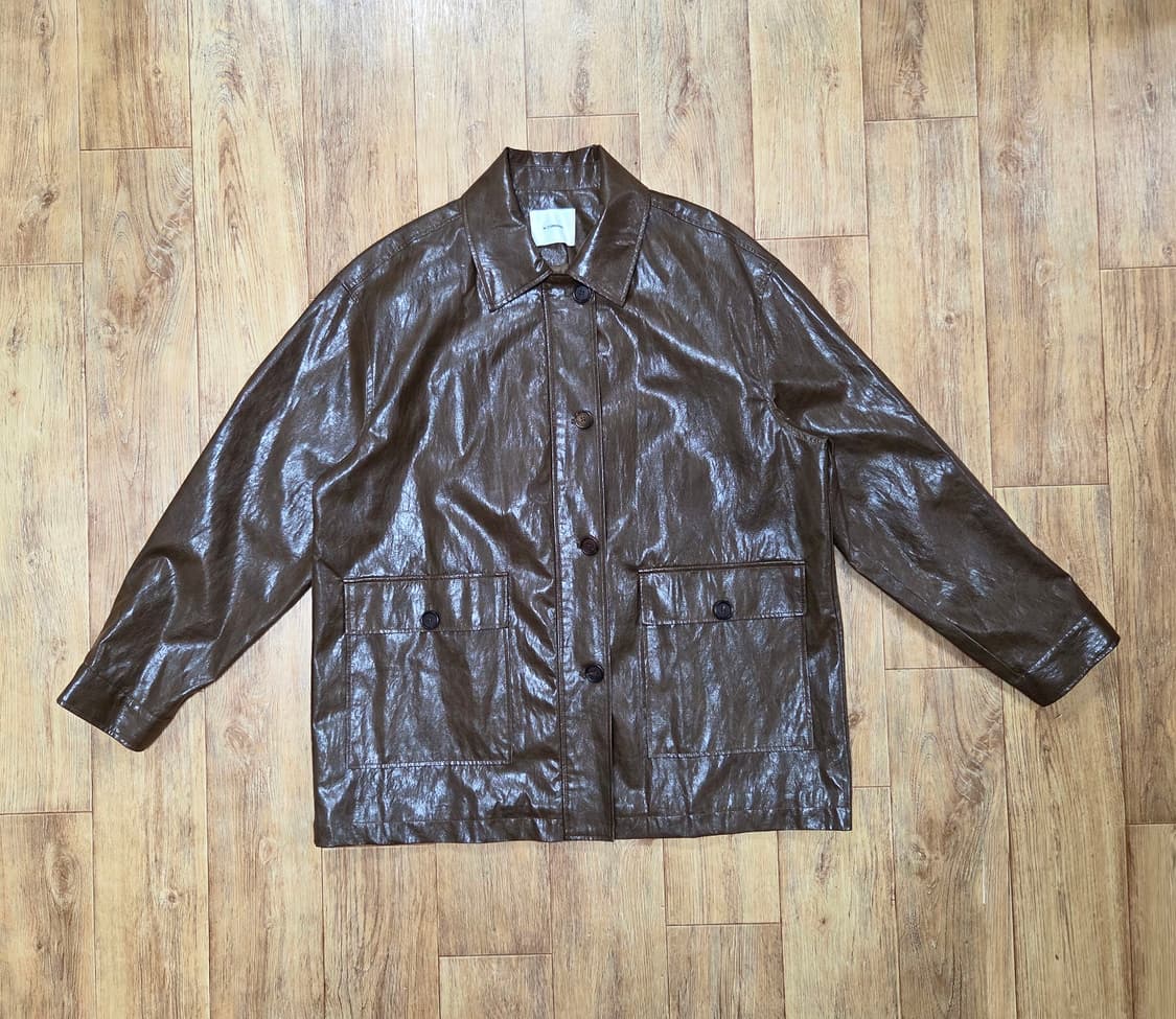 르꼬르망(le cormang) 세상가벼운 가죽자켓 프리사이즈 상품이미지5