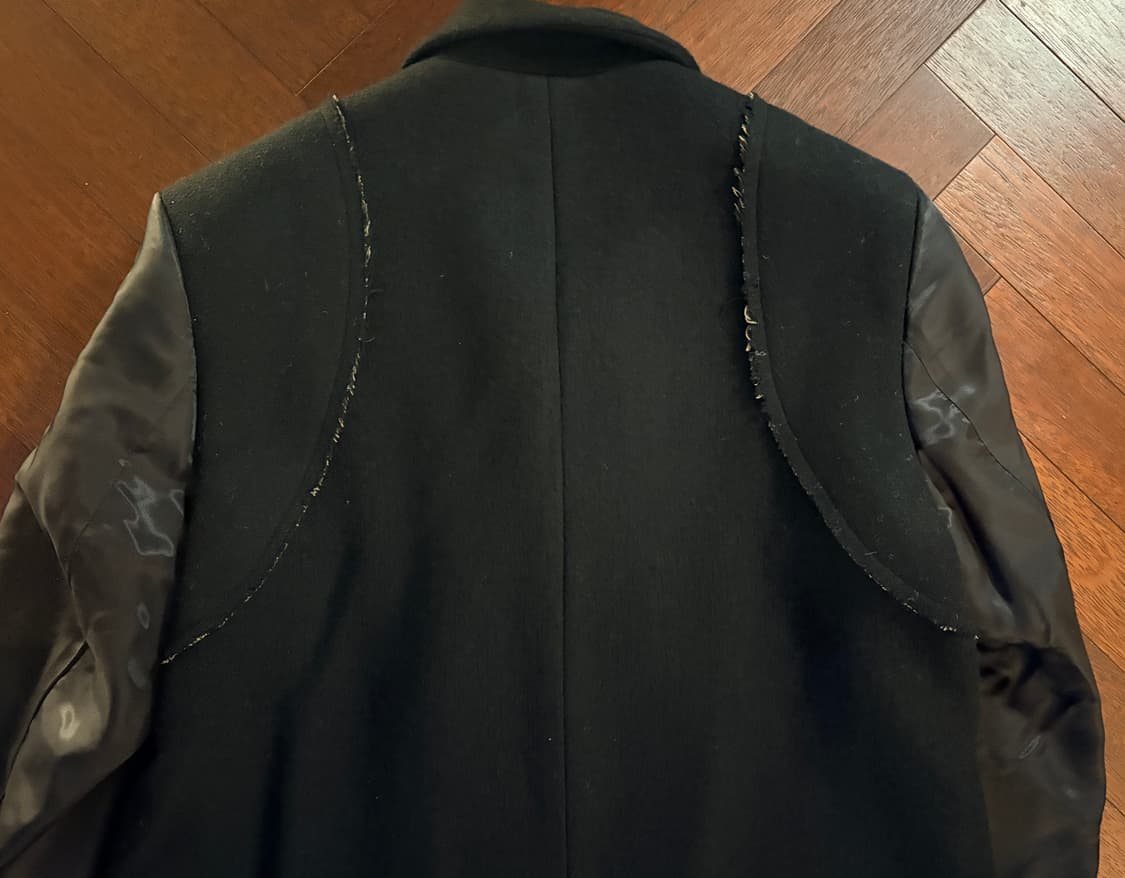 RE;CODE 블랙 더블 코트 상품이미지6