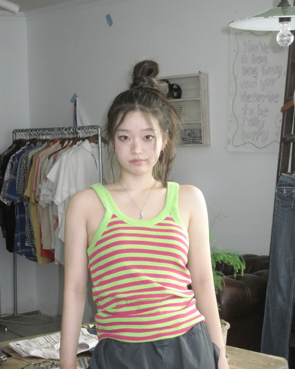 그린핑크 스프라이트 탱크탑 상품이미지3
