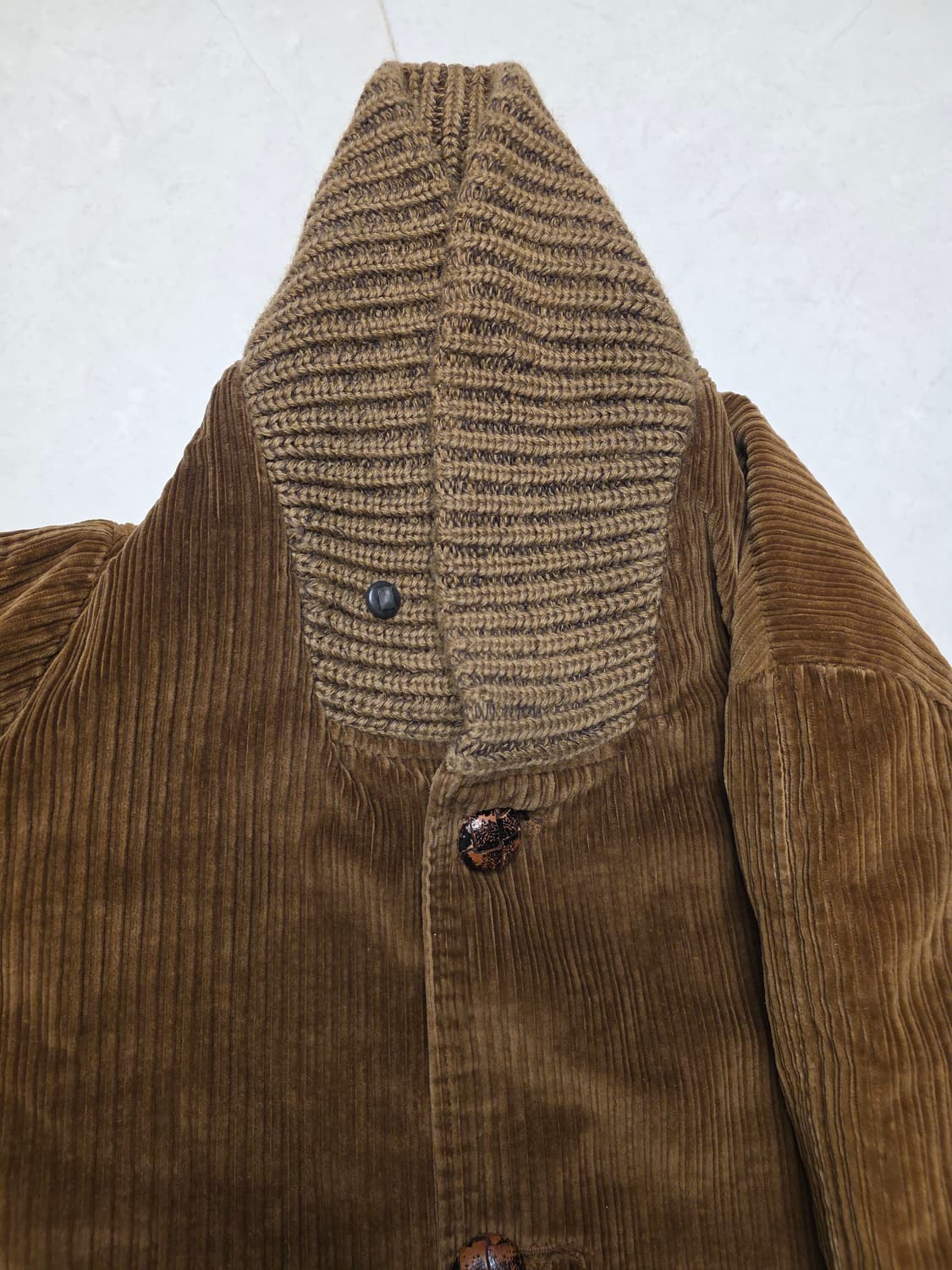 Jc penney towncraft 코듀로이 숄카라 자켓 L 상품이미지6