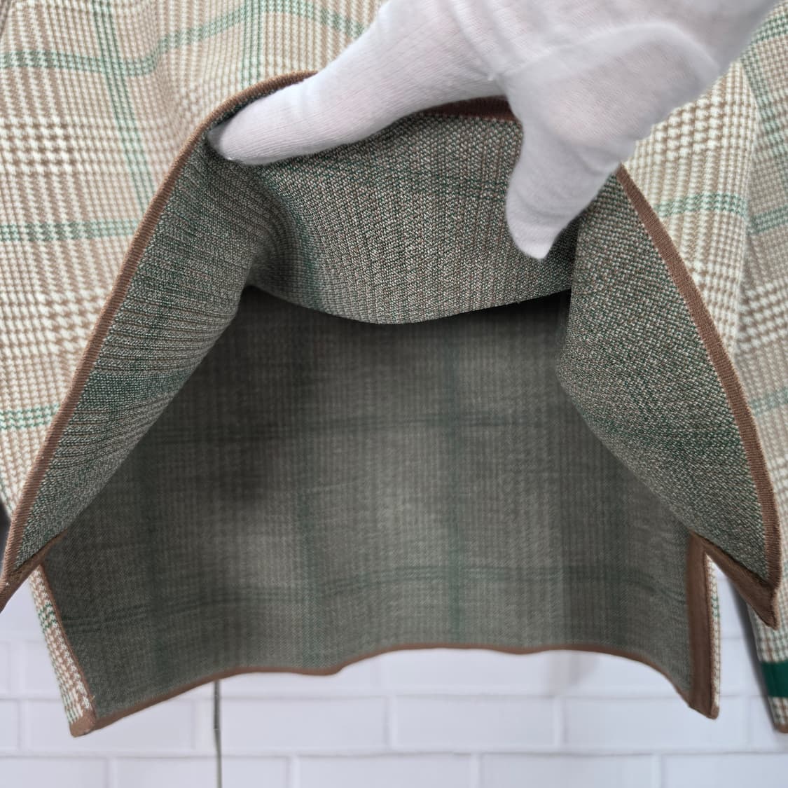 한섬 시스템 하운드투스 패턴 니트 긴팔 티셔츠 프리 사이즈 상품이미지7