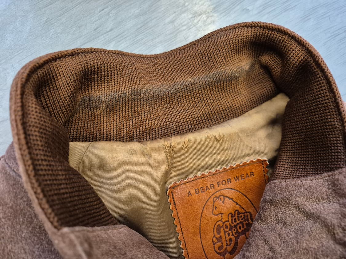 80s Golden bear 스웨이드 해링턴 자켓 상품이미지8