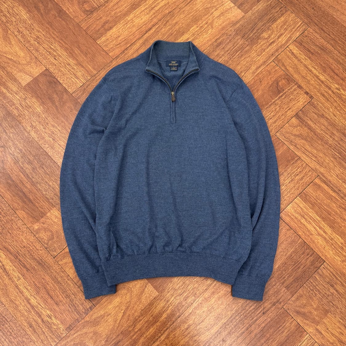 L(105) 브룩스브라더스 메리노울 반집업 니트  상품이미지1