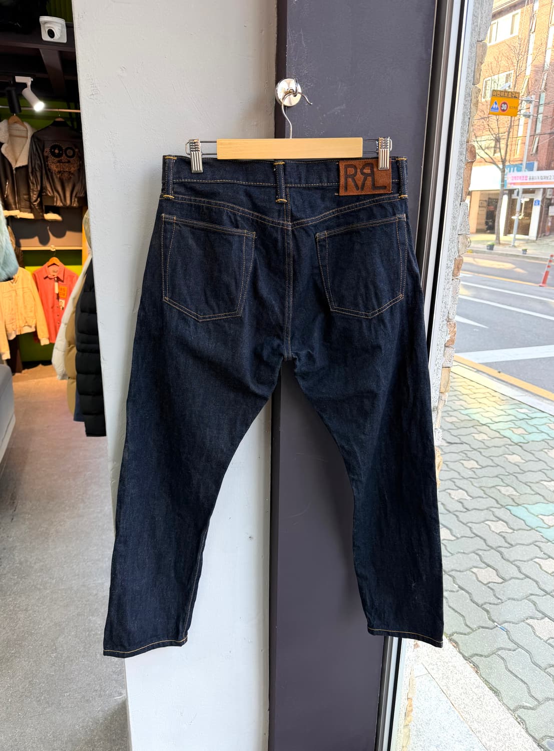 29~30/ RRL 더블알엘 슬림핏 재팬우븐 셀비지 데님팬츠 상품이미지6