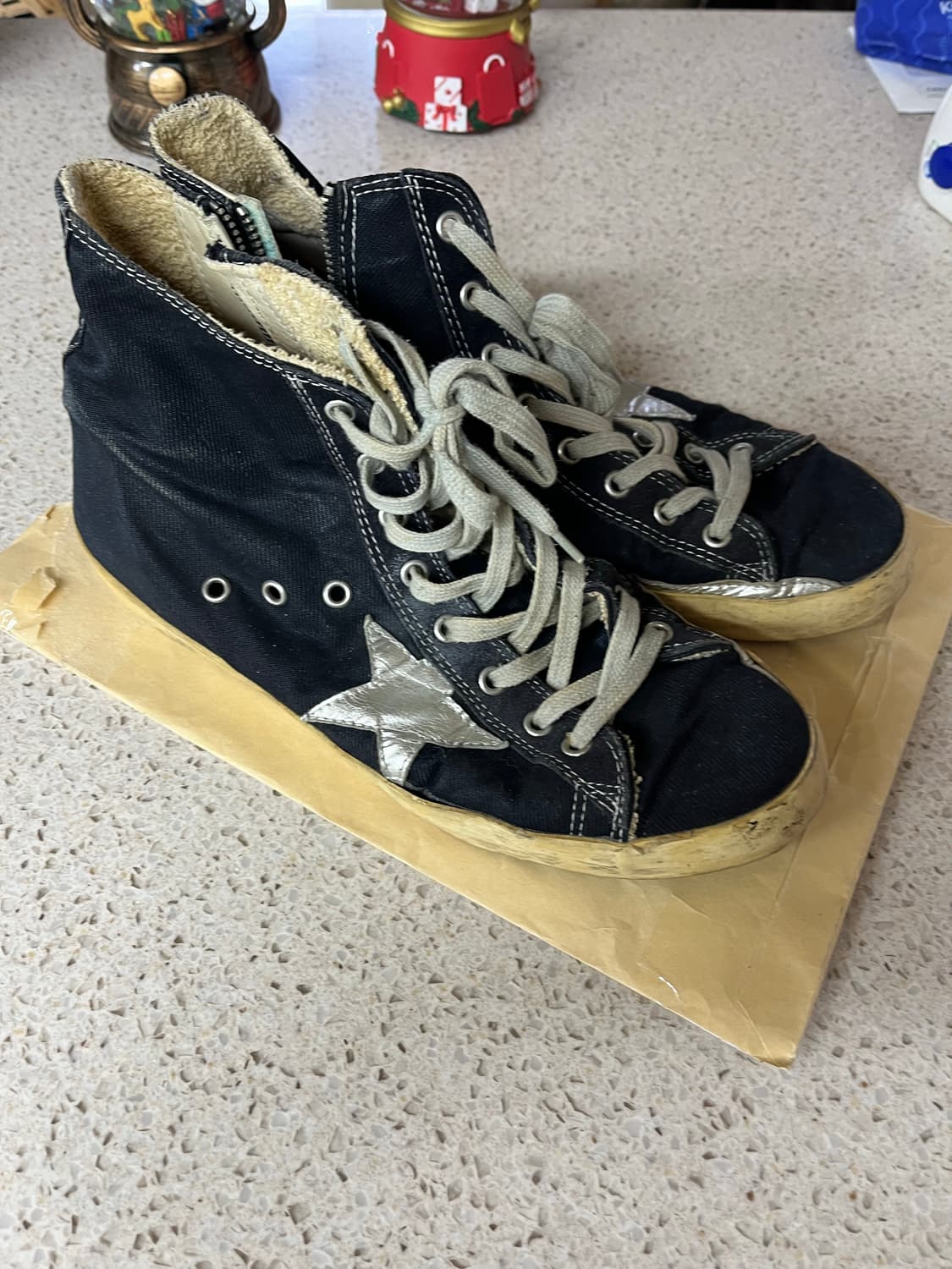 [42/270] 골든구스 프란시 하이탑 블랙 상품이미지3