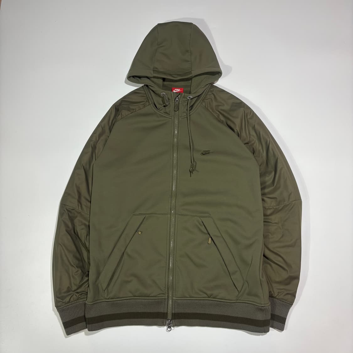 나이키 카키 후드 집업 상품이미지1