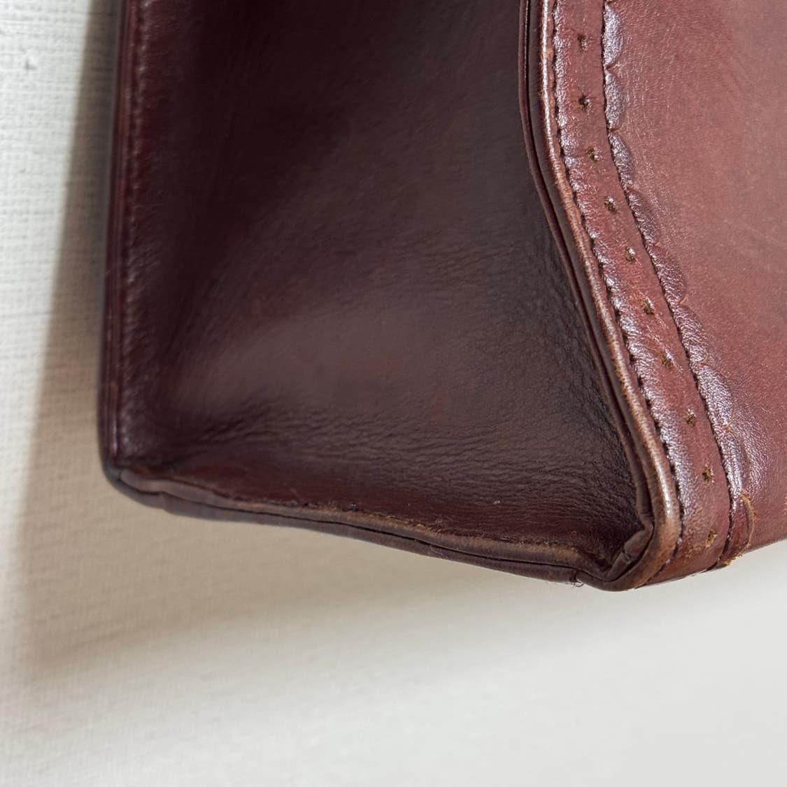 빈티지 안나수이 브라운 가죽 토트백 상품이미지8