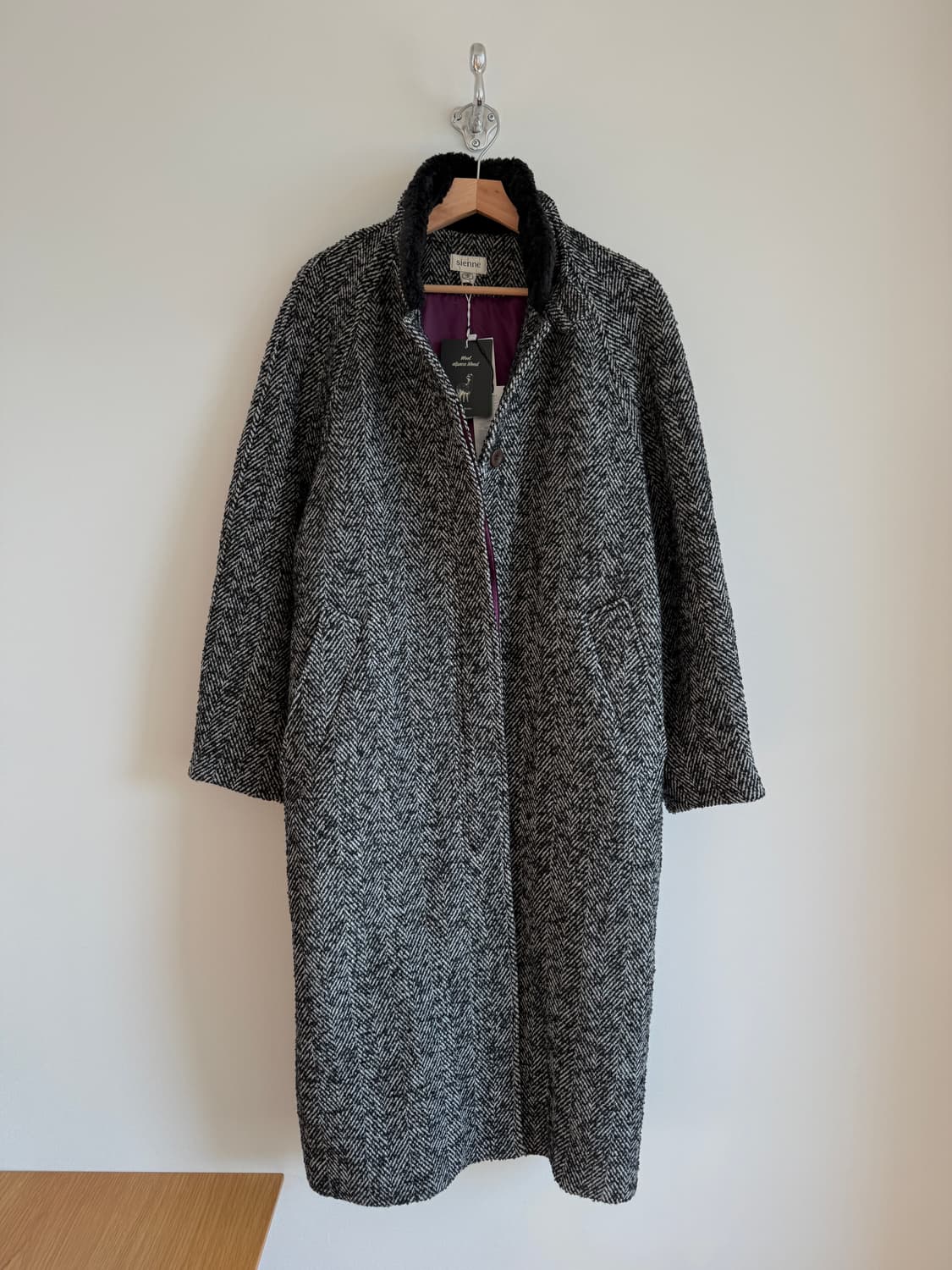 시엔느(sienne) 울&알파카 헤링본 코트(택 달린 제품) 상품이미지1