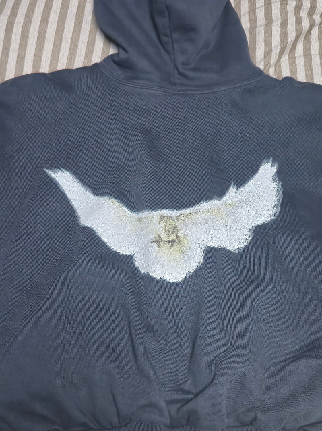 [S] 이지갭 도브 후드 워시드 블랙 판매합니다. 상품이미지4