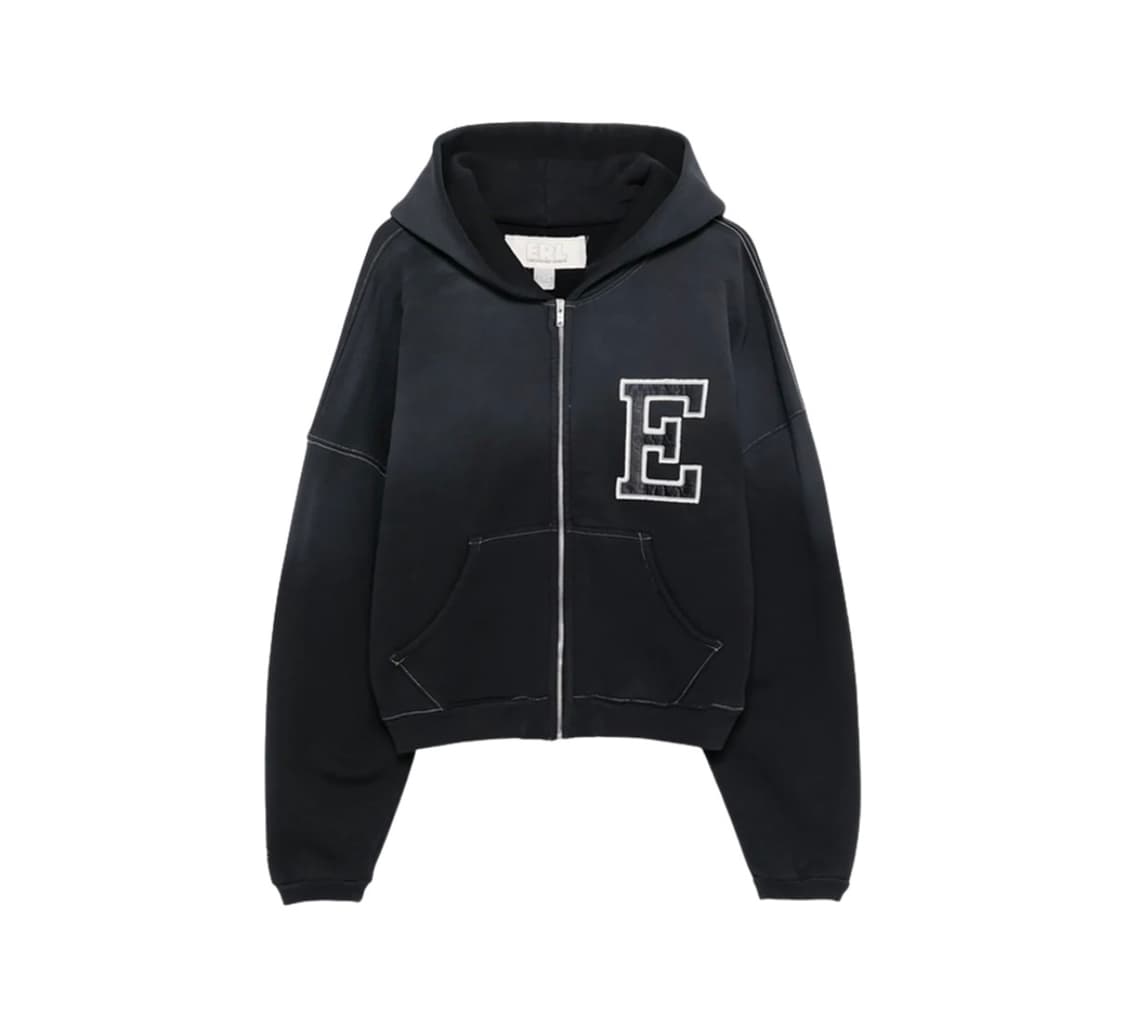 L) ERL 바시티 오버사이즈 후드집업 팝니디 상품이미지1