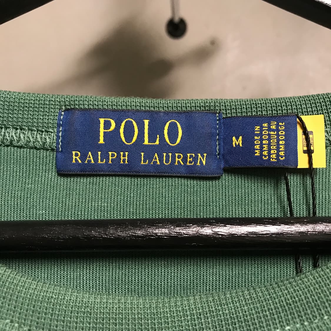 폴로 랄프로렌 QR 맨투맨 그린 M 상품이미지5