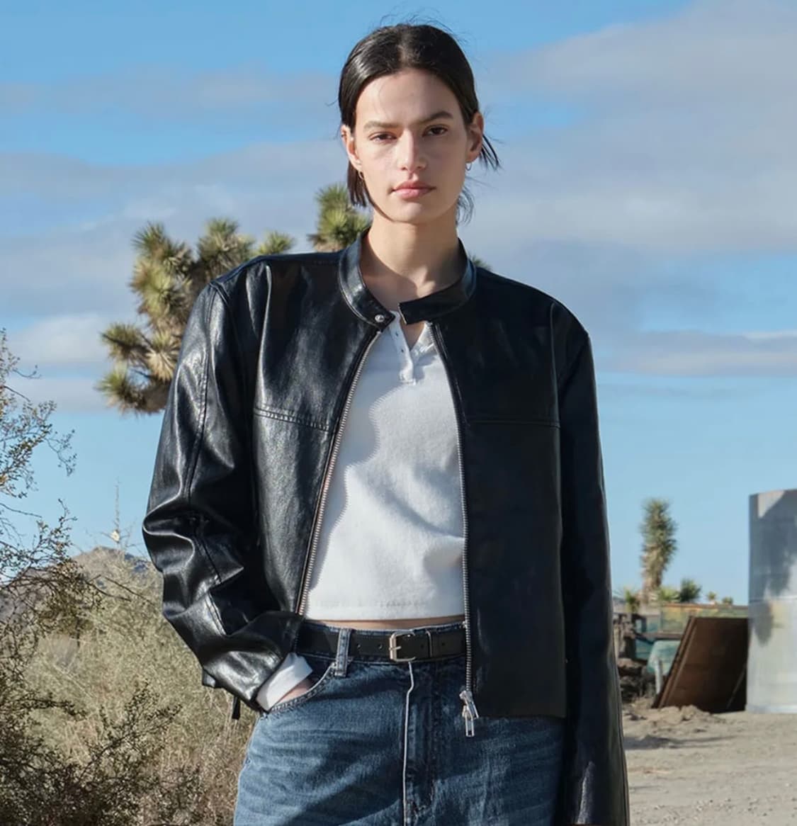 로우클래식 레더 자켓 상품이미지1