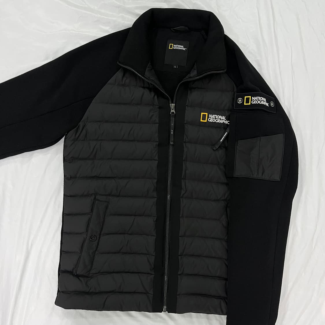 내셔널지오그래픽 몬타나 니트 앤 다운 믹스 풀 집업 자켓 L 상품이미지1