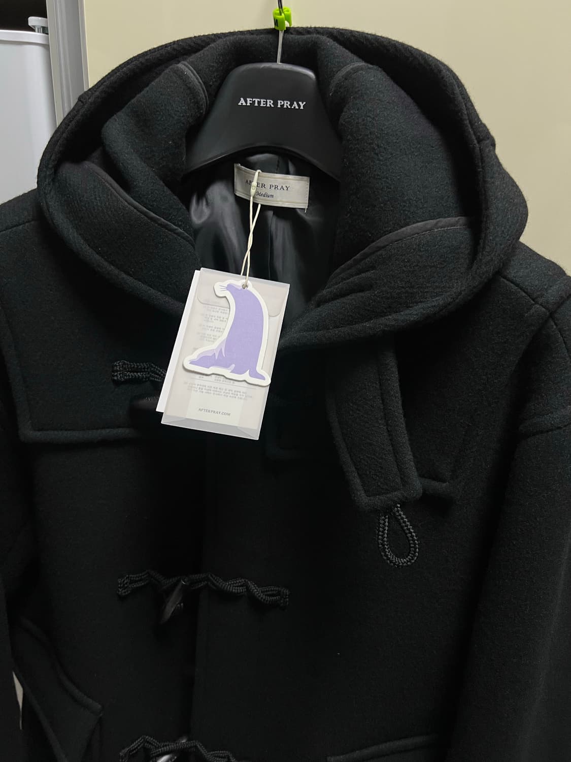 애프터프레이 세이건 더플 코트 블랙 M 상품이미지2