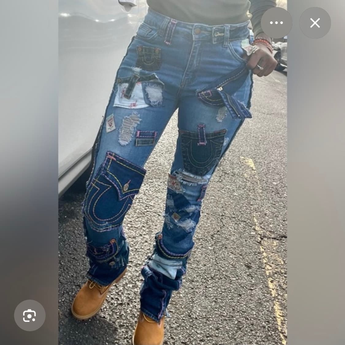 트루릴리전 joey 패치워크 플레어 데님 진 상품이미지2