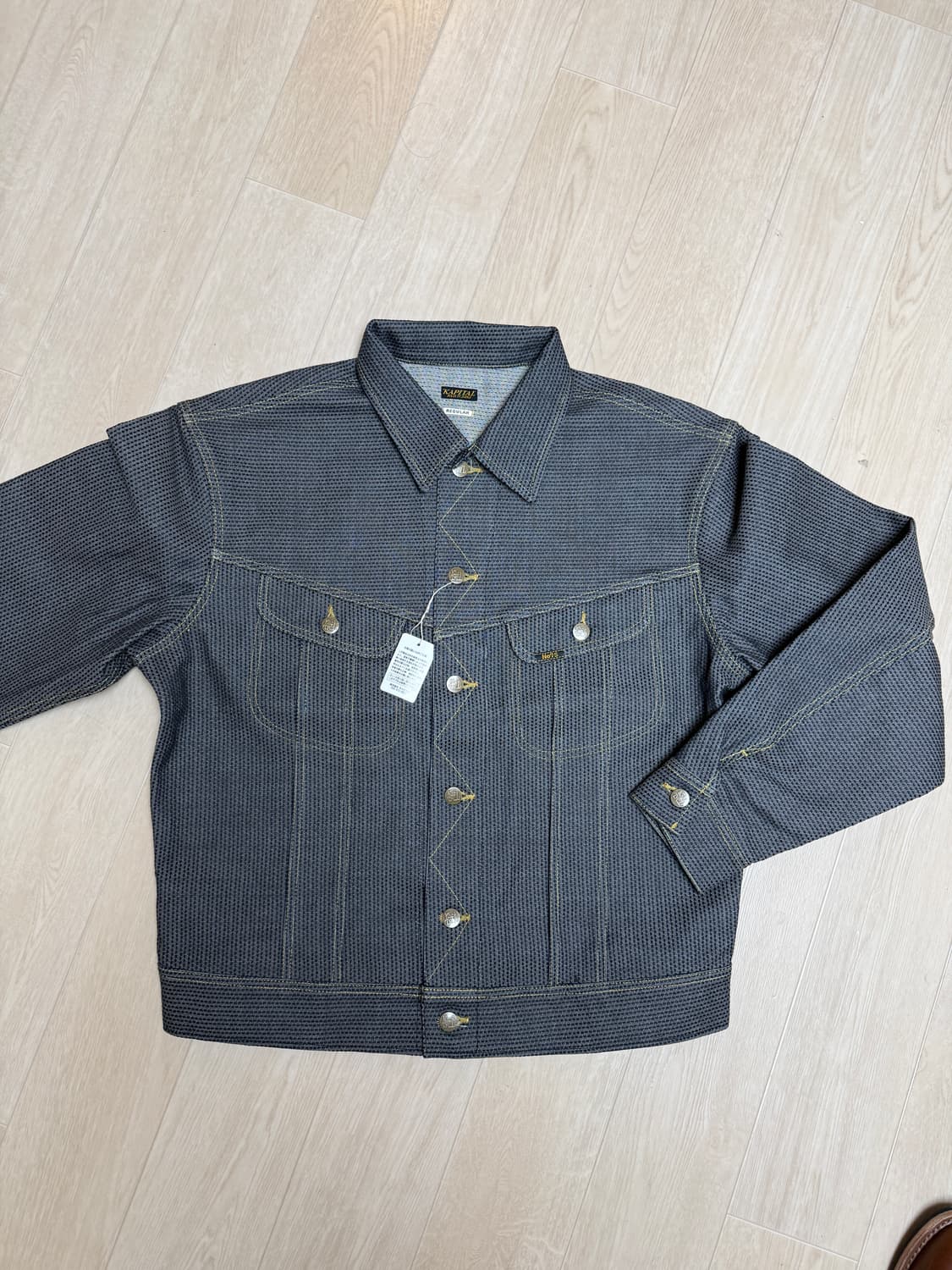 캐피탈 센츄리 데님 웨스터너 롱 자켓 No. 7+S 그레이 상품이미지1