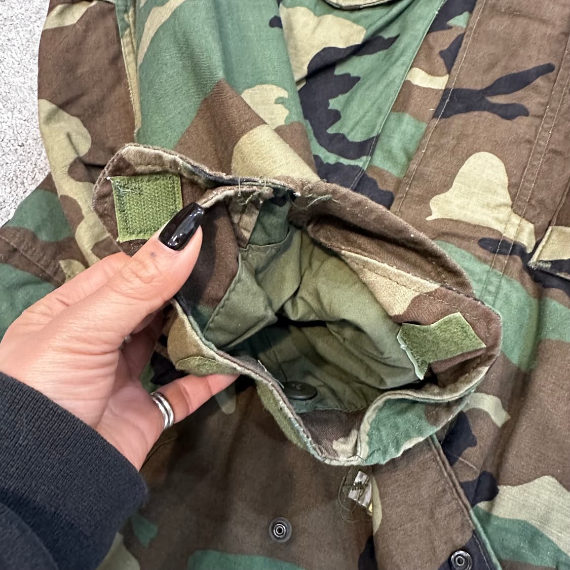 알파인더스트리 밀리터리 카모 M-65 필드 자켓L 상품이미지7