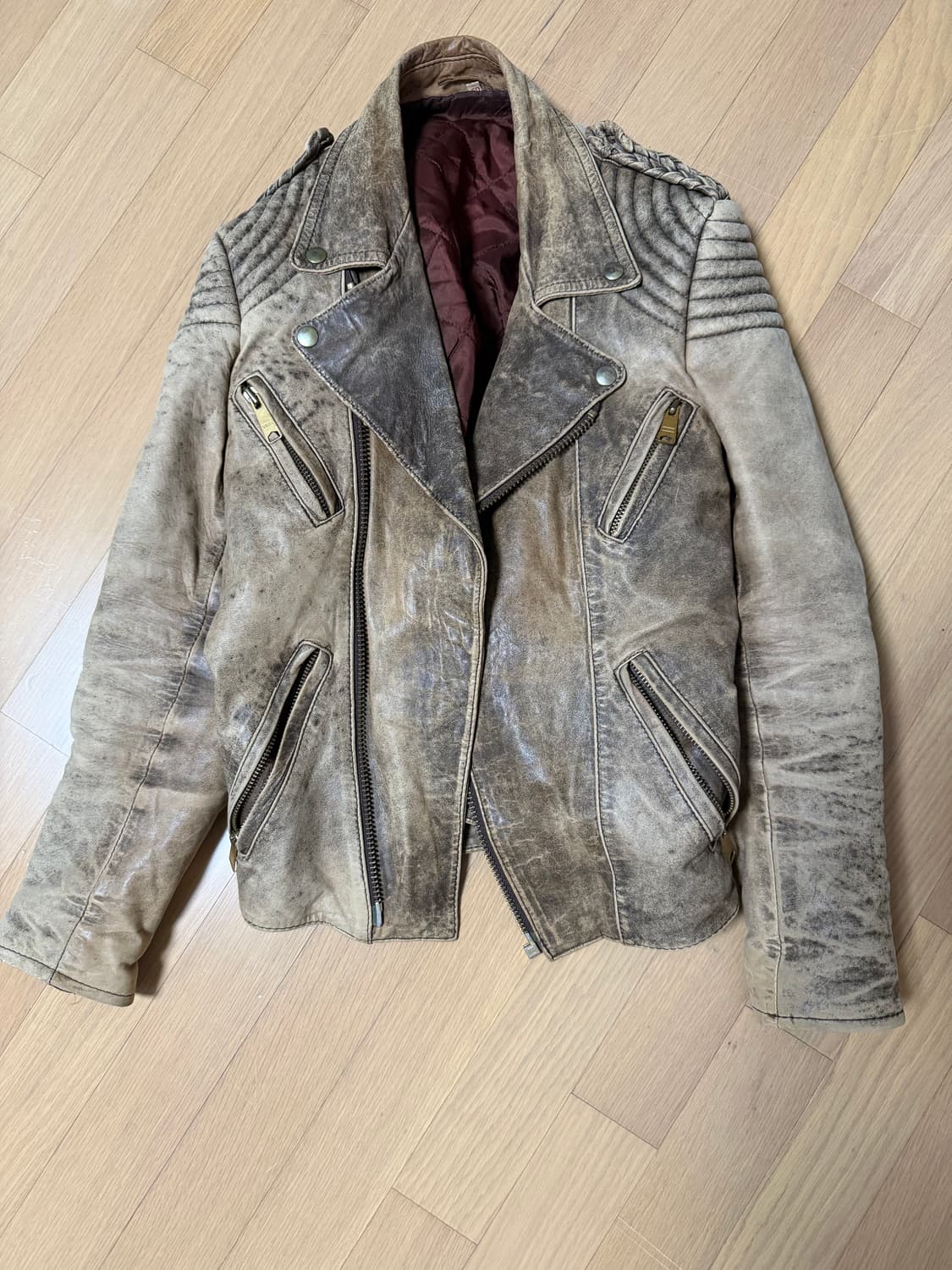 Grunge 00s embroidery design  jacket 상품이미지1