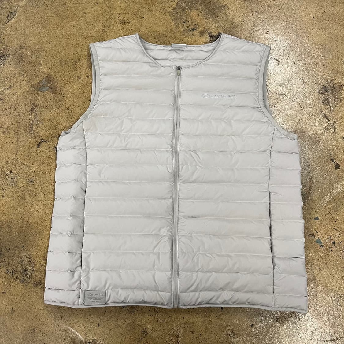 [정품/100] 디스커버리 경량 패딩 조끼 그레이 b14 상품이미지2