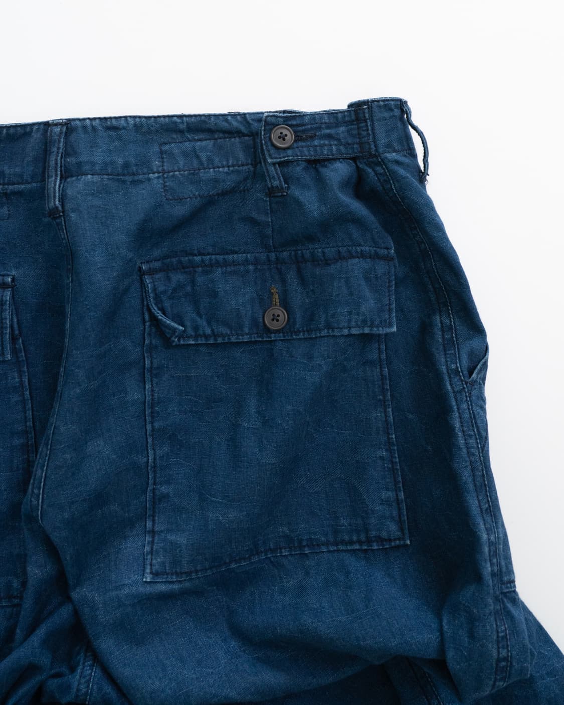 유니버셜 웍스 인디고 자카드 퍼티그 팬츠 상품이미지5