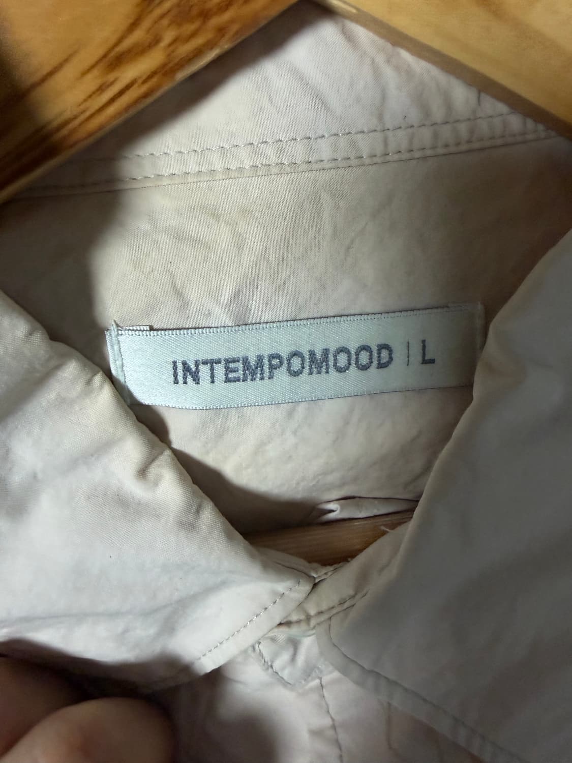 정리중) 인템포무드 아이보리 셔츠 L사 상품이미지3