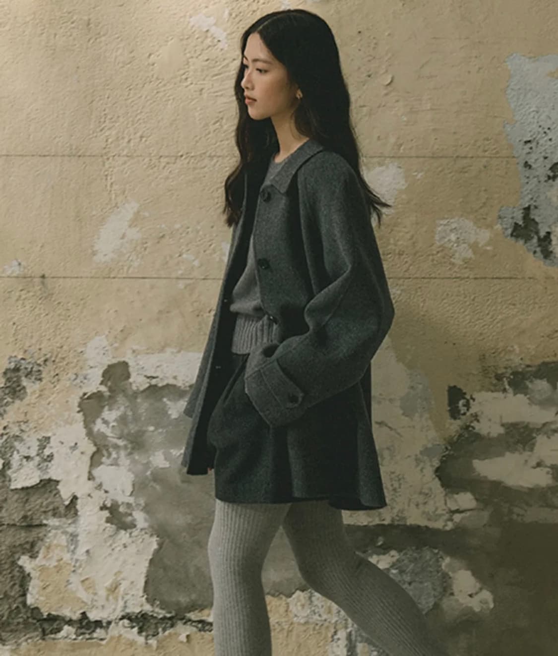 링서울 하프코트 그레이 상품이미지2