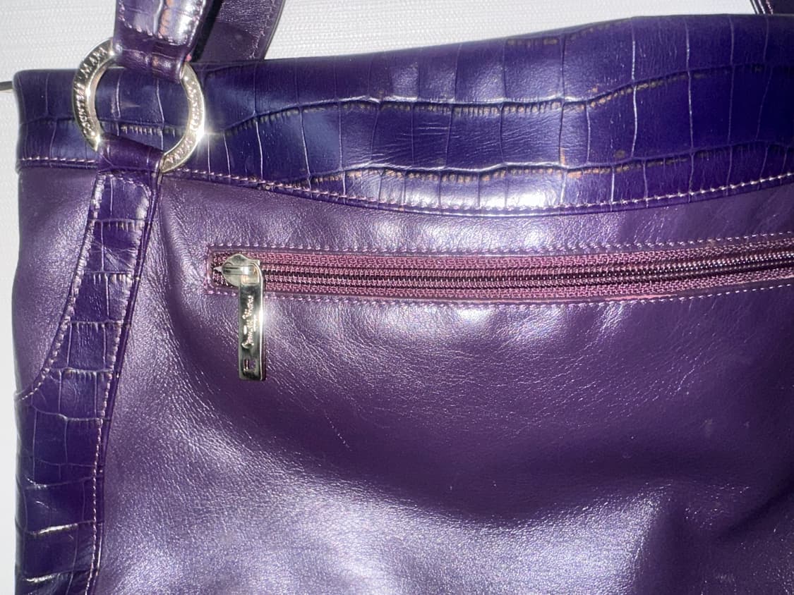 다크퍼플 빈티지 네잎클로버 숄더백 상품이미지7