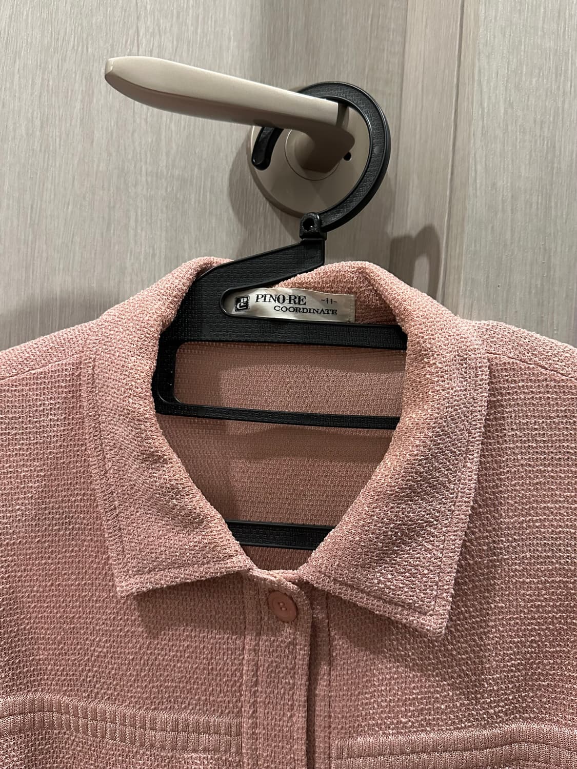 빈티지 베이비핑크 가디건 탑 상품이미지3