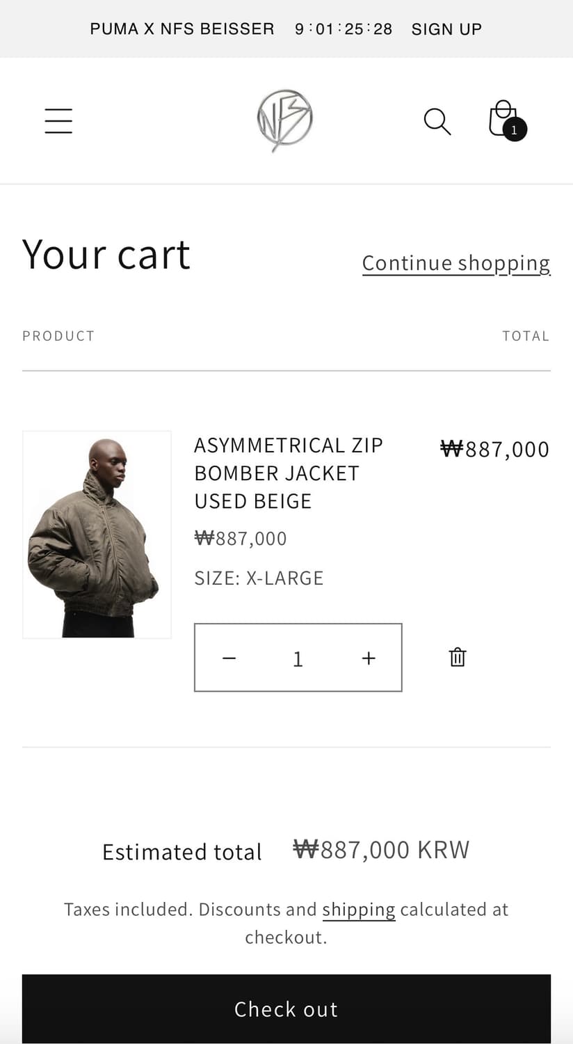 NO FAITH STUDIOS Asymmetrical 봄버 자켓 상품이미지8