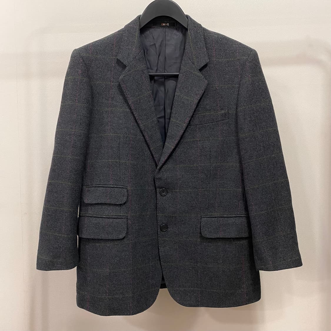 닥스 퓨어울 체크 싱글 블레이저 상품이미지1