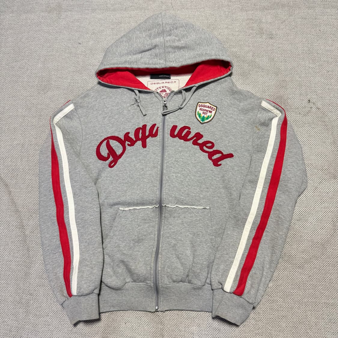디스퀘어드2 그레이 후드집업 상품이미지1