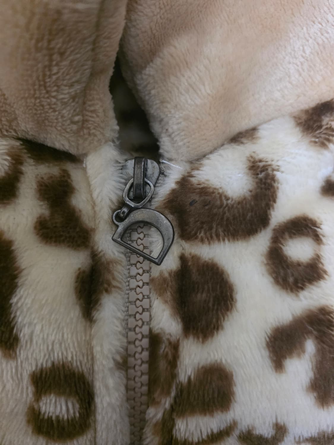 레오파드 호피 갸루 조끼 상품이미지3