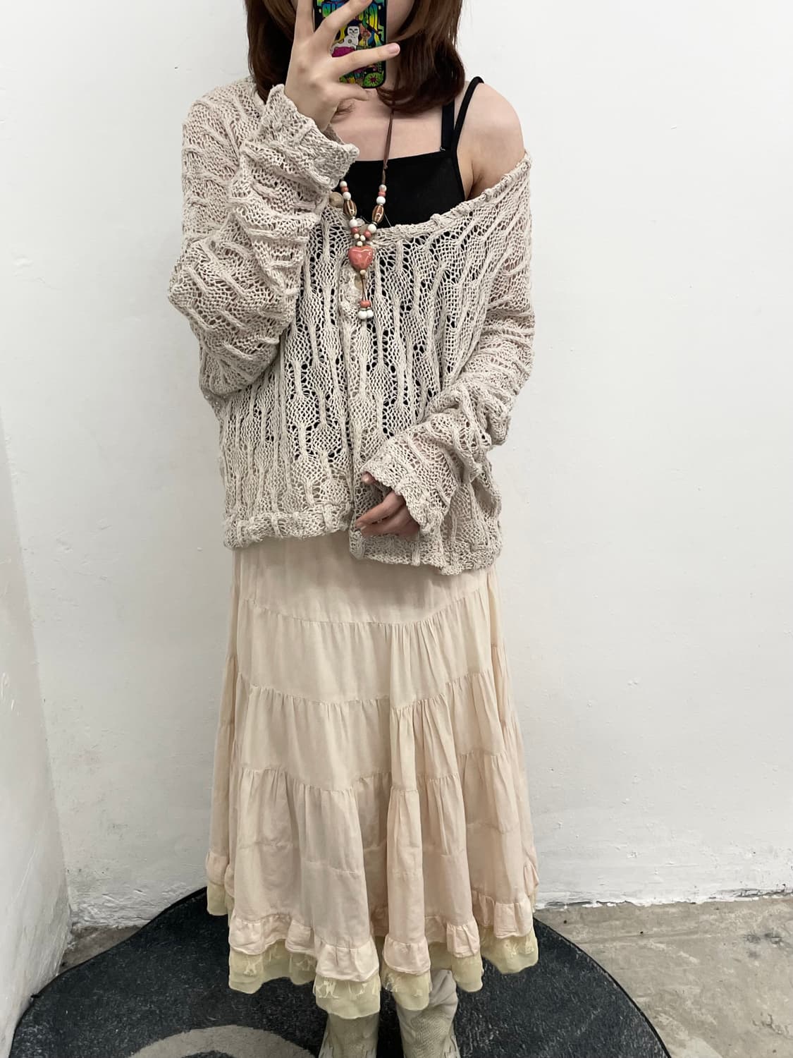 모리 그런지 버튼 루즈 탑 상품이미지2