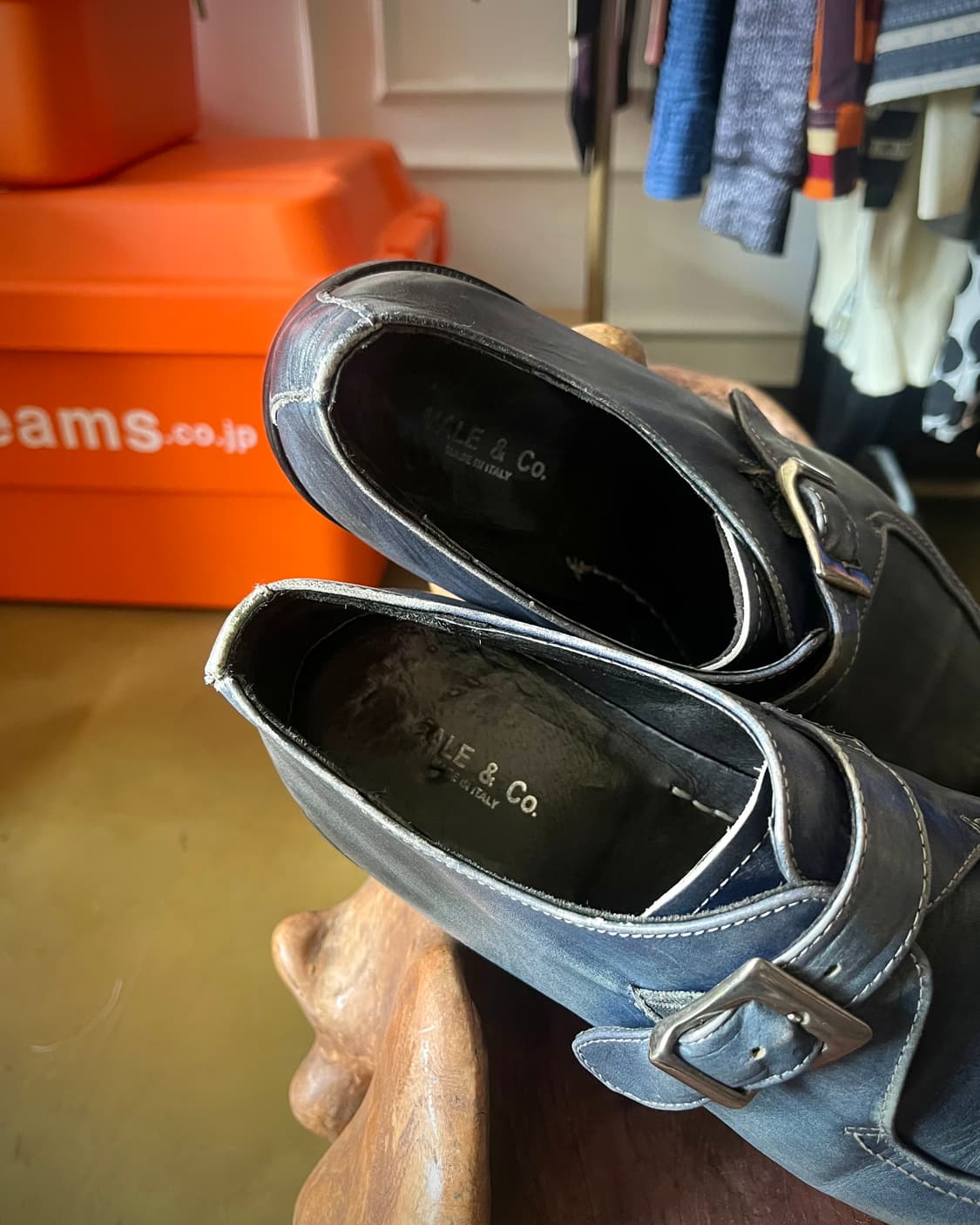 Male & Co Blue Aging Cow Leather Loafer  상품이미지6