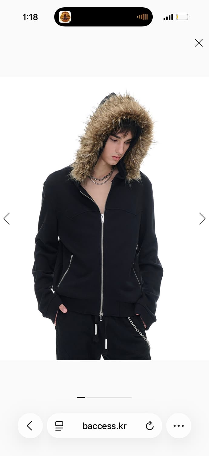 퍼 후드 집업 상품이미지1