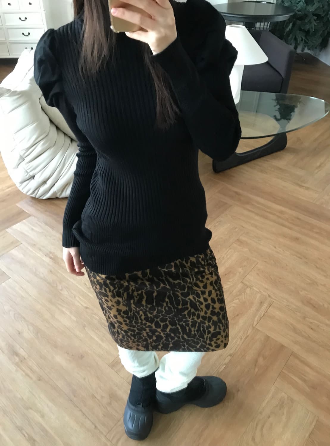 vintage puff turtle neck knit 상품이미지3