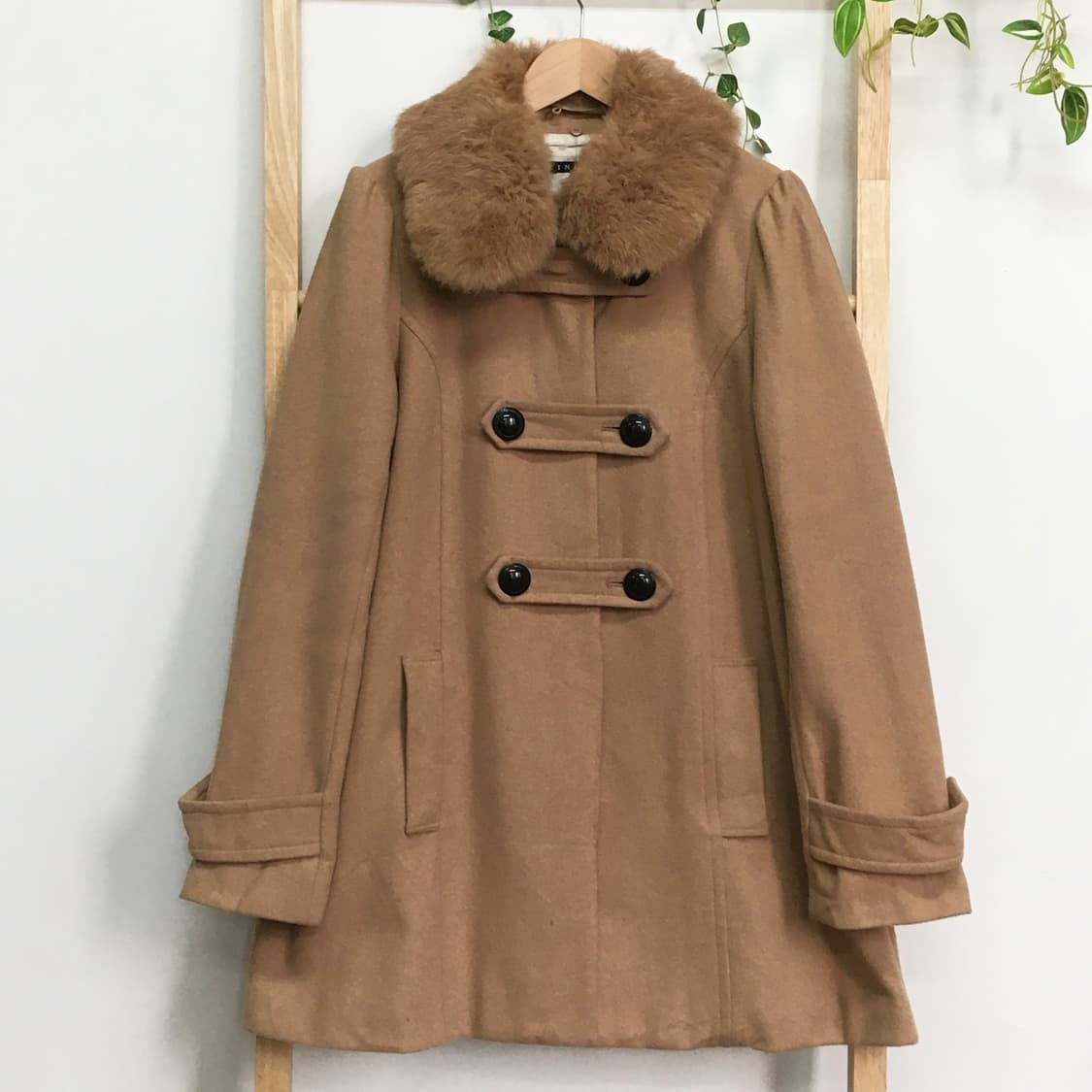 JPN/ 라떼갸루 헤미갸루 핀터깔 더블코트 둥큰카라코트 모리룩코트 상품이미지6